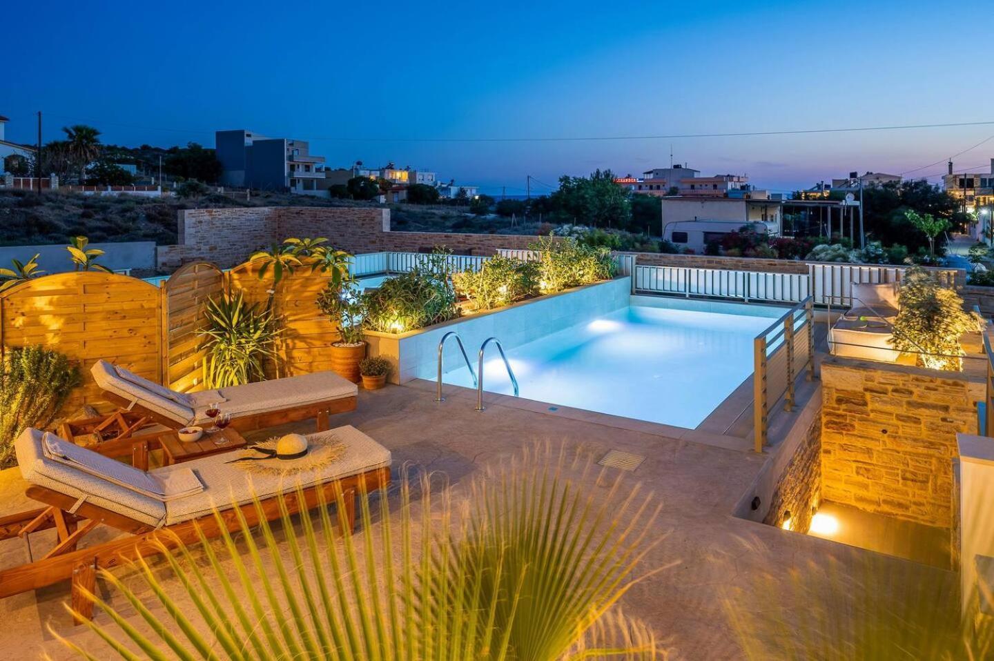 Ammokrinos Luxury Homes,150M From The Beach Kalamaki  Exterior foto